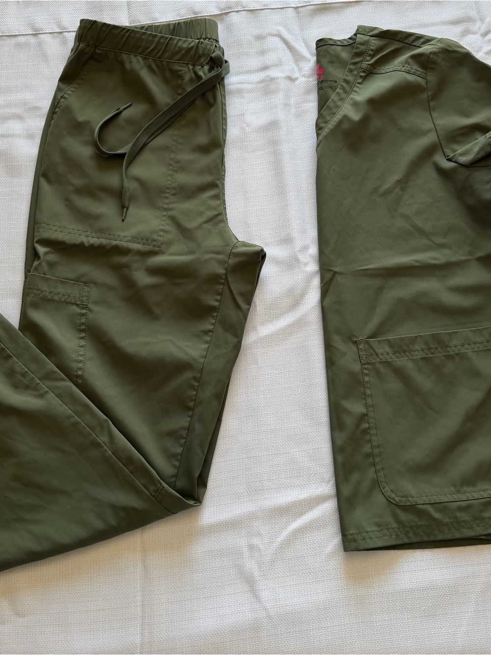 Olive Green Women's Scrub Set